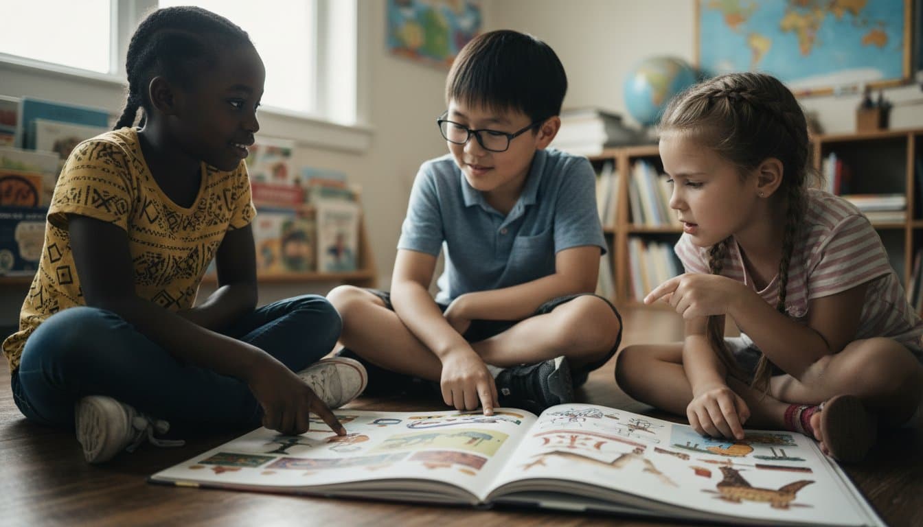 A Sankofa student deeply absorbed in academic work — Mastery in practice